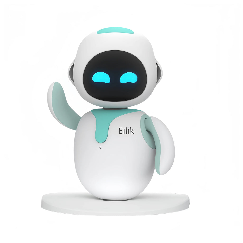 Eilik Pink Blue Silver DQ Touch Interactive Toys Cute Robot Pets with Abundant Emotions Idle Animations Mini Games Unique Gift