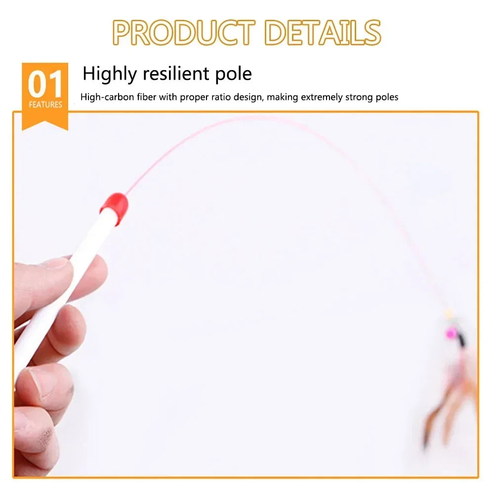 Kitten Toys Variety Pack-Pet Cat Toys Combination Set Cat Toy Funny Cat Stick Sisal Mouse Bell Ball Cat Supplies