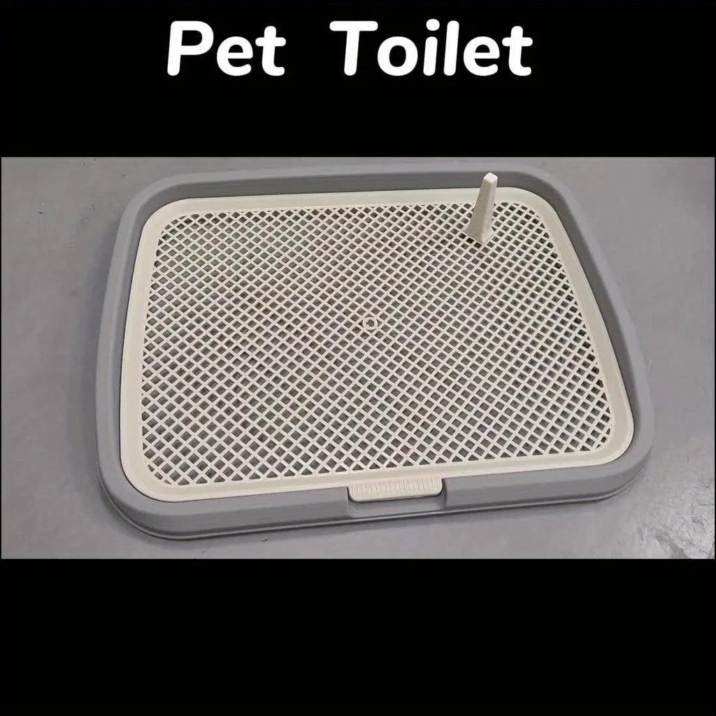 Dog Potty Training Toilet, Plastic Dog Pee Pad Holder With Removable Net, Reusable Dog Potty Trainer Dog Toilet Tray For Pets Up