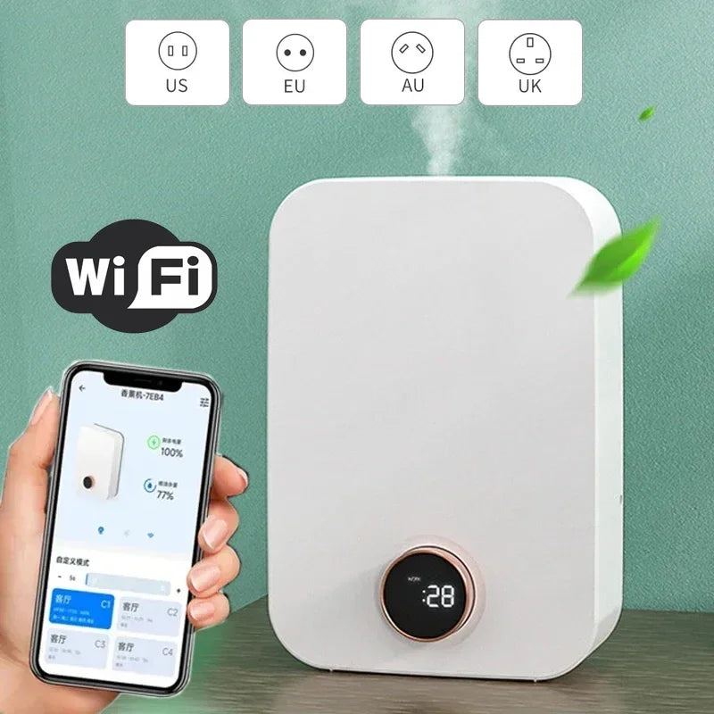 Electric Sprayer Essential Oil Diffuser Fragrance Air Freshener Scent Machine 150ML Smart Control Aroma Diffuser Home Appliance