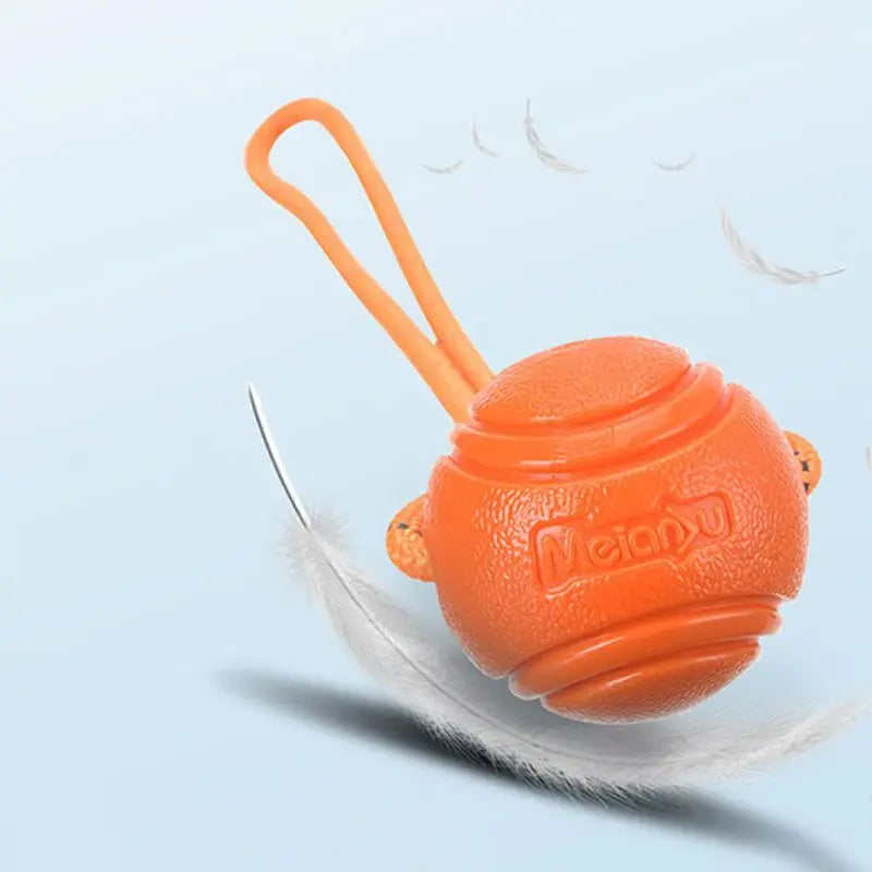 Dog Ball Toys Bouncy Rubber Ball Chew Toys Pet Dog Toy Ball with String Interactive Toys for Big Dog Puppy Games Toys
