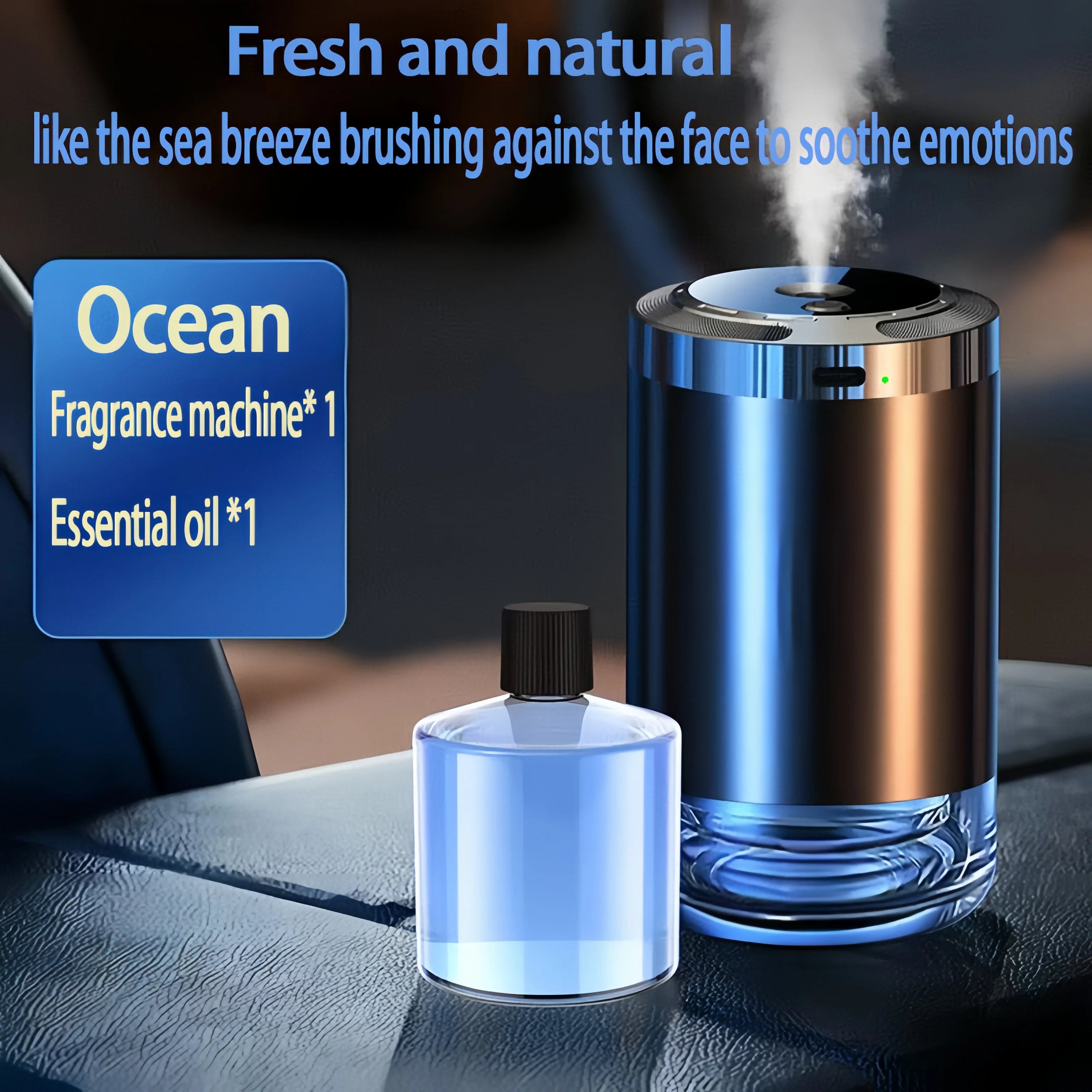 Electric Air Diffuser Car Aroma Air Vent Humidifier Mist Aromatherapy Air Freshener for Odor Removal Car Accessories