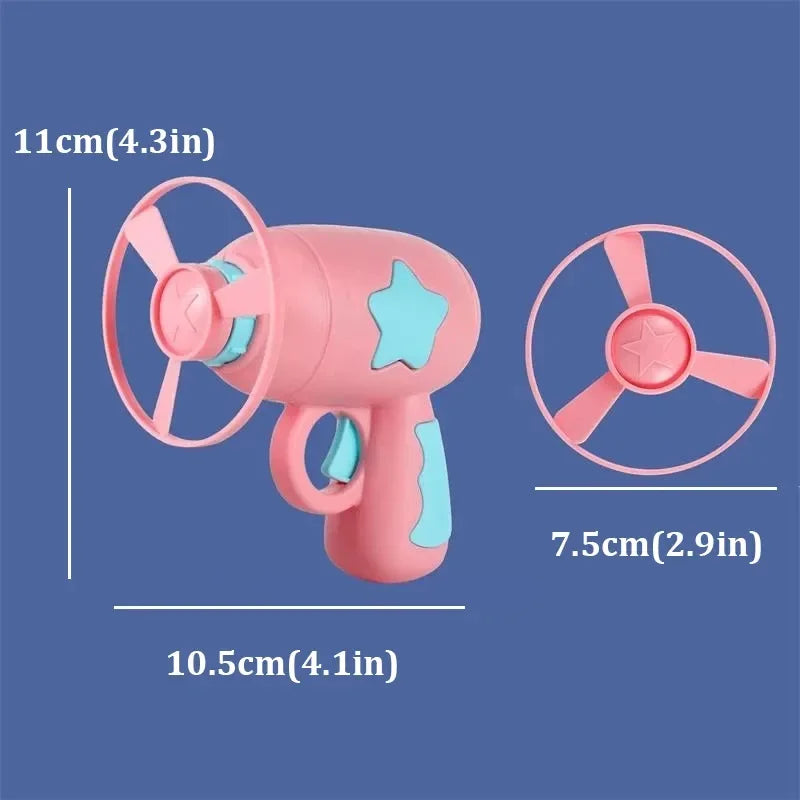 Funny Cat Toy Interactive Launch Pet Training Toy For Kitten Mini Flying Disc Shooting Gun Chasing Games Cat Toys Pet Supplies