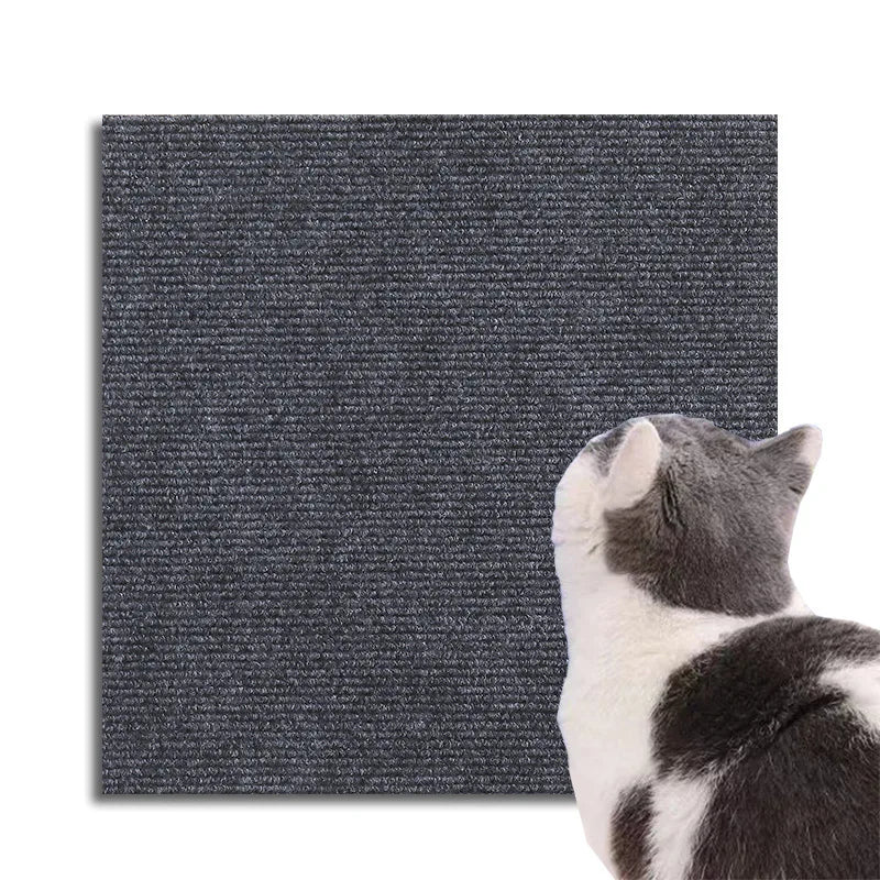 Cat Scratching Mat DIY Self-Adhesive Trimmable Carpet Cat Scratching Post Carpet for Anti-scratching Sofa Furniture Protection