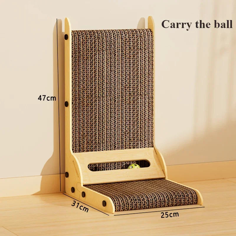 Cat Scratching Board Cat Toys  Wooden  Wear-resistant  and Scratch-resistant Post Cat Furniture Training Grinding Claw Toys Sofa