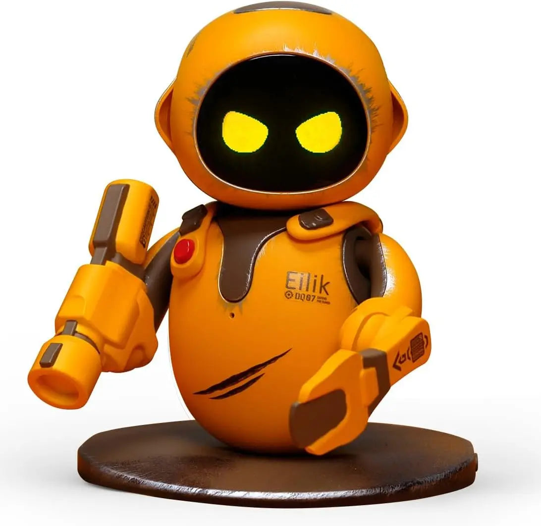 Eilik Pink Blue Silver DQ Touch Interactive Toys Cute Robot Pets with Abundant Emotions Idle Animations Mini Games Unique Gift