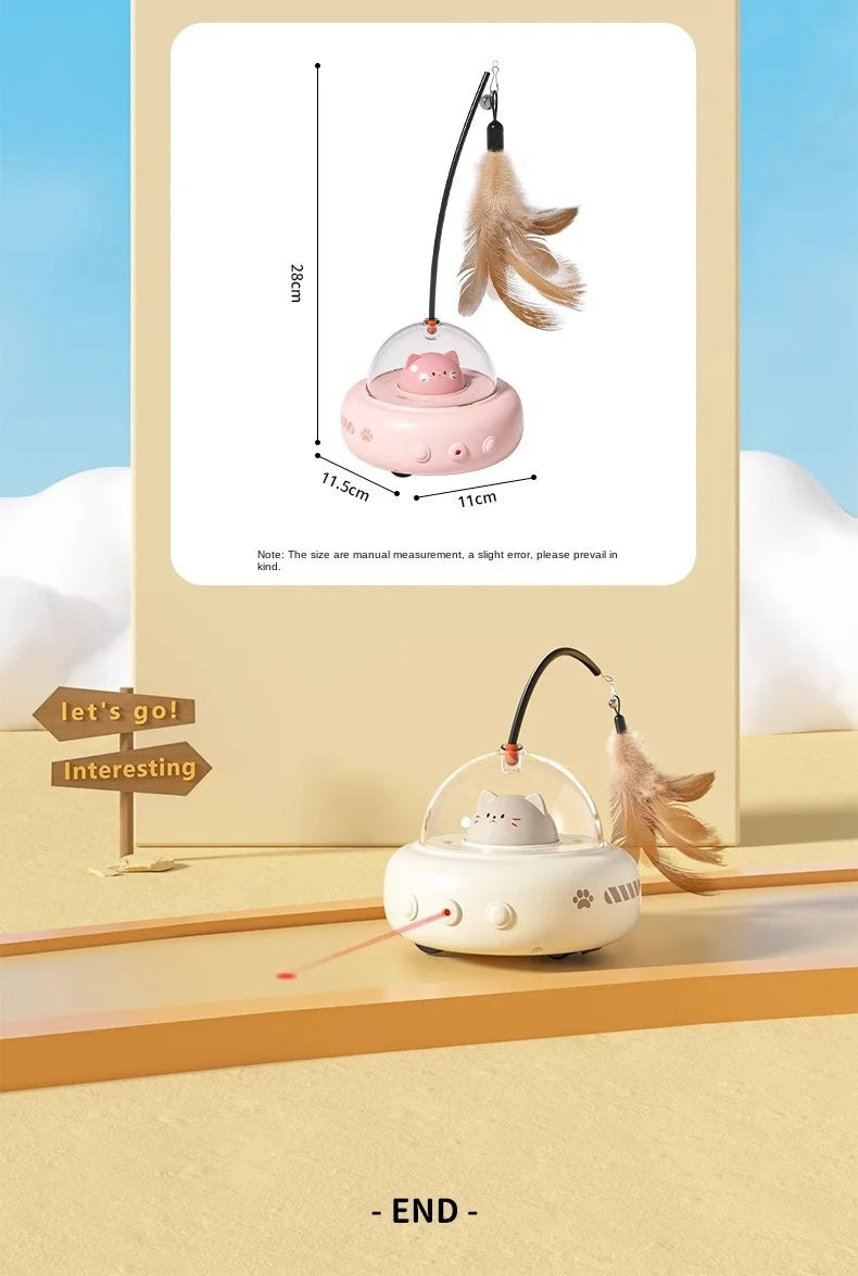 3-in-1 Automatic Intelligent Pet Teaser Toy – Interactive Cat & Dog Toy for Indoor Fun & Engagement