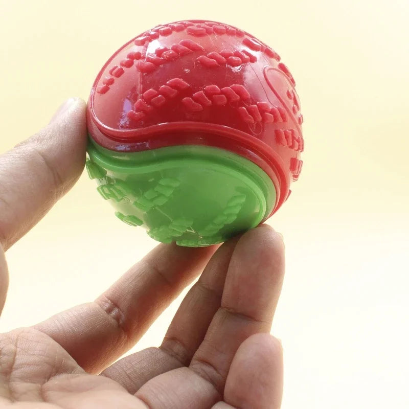 Dogs Interactive Toys Soft TPR Toys for Dog Pet Teeth Cleaning Bite Resistance Squeaky Dog Ball Toy Pet Products Accessories