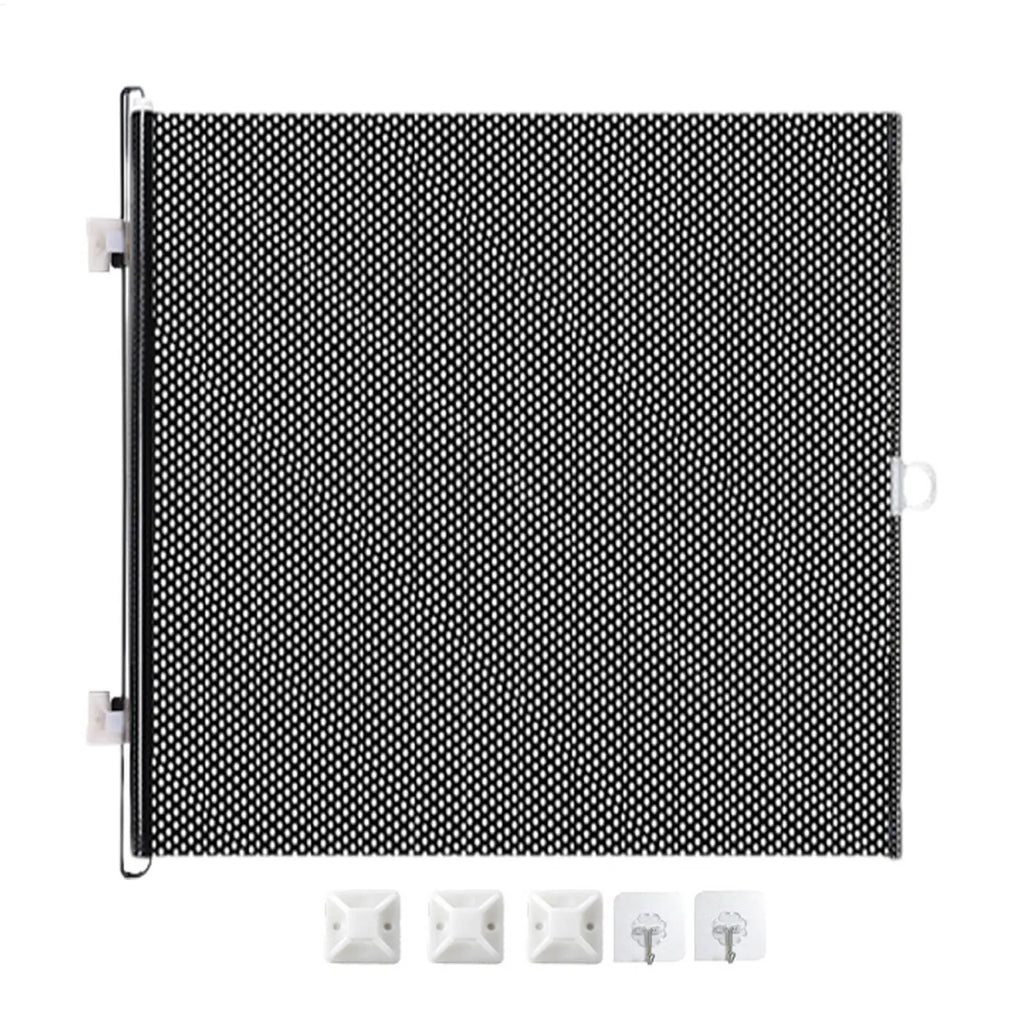 Expandable Cat and Dog Safety Gate Retractable Pet Gate, Portable Stair and Hallway Gate Prevents Babies DogsCats from Crossing