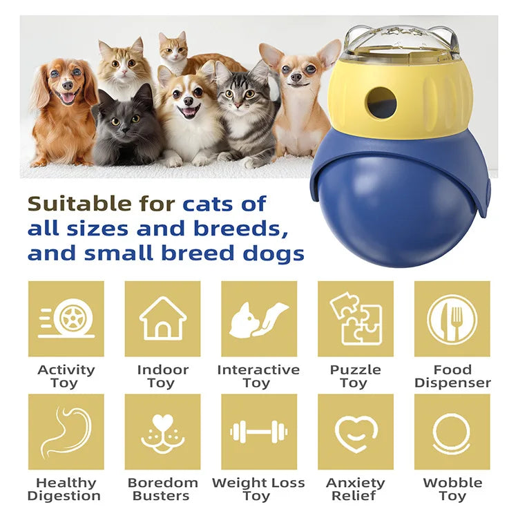 Pet Supplies Self-righting Owl-shaped Feeding Toy for Pets Cat Dog Toys Pet Products