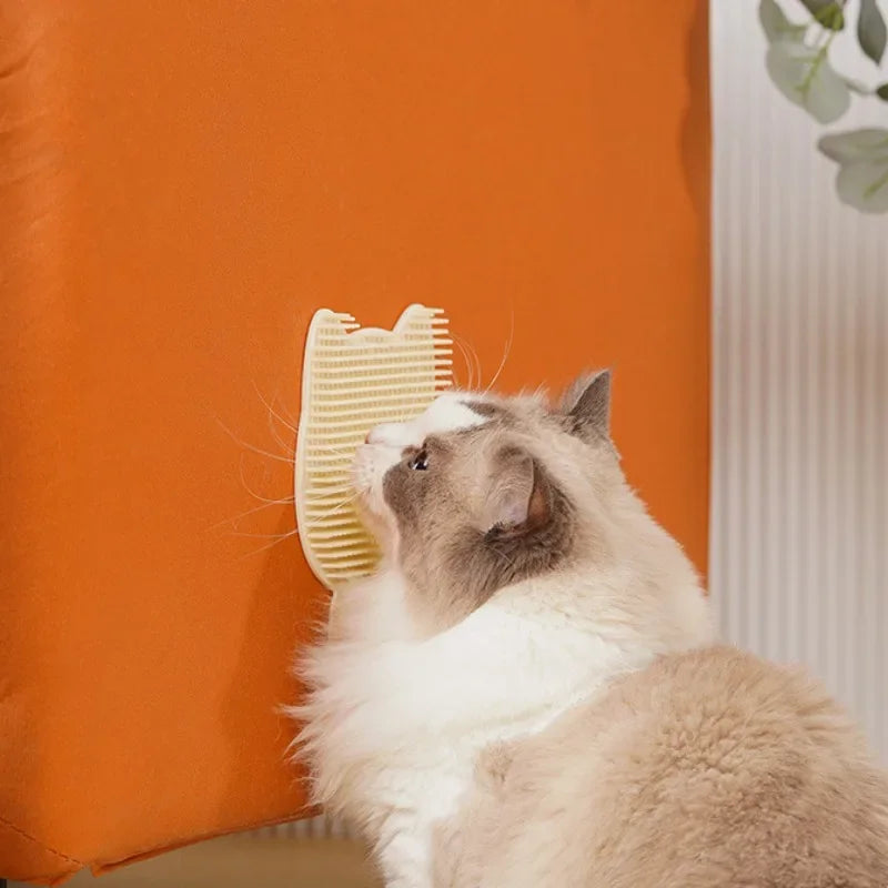 Cat Scratching Board Pet Brush Comb Plastic Scrapy Board Self Service Massage Sticker Remove Floating Hair Brush Pet Supplies