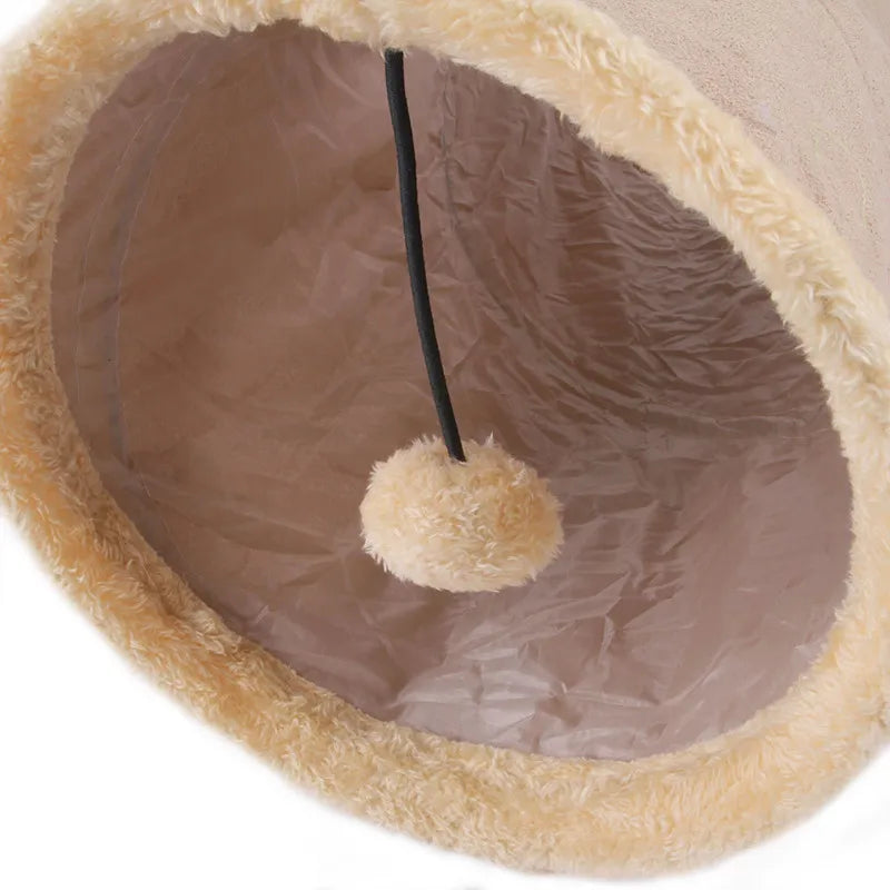 Pet Supplies Cat Tunnel Can Receive Folding Suede Cat Tunnel Cat Toy Drill Bucket. Pet Toys  Cats Toys  Pet Supplies