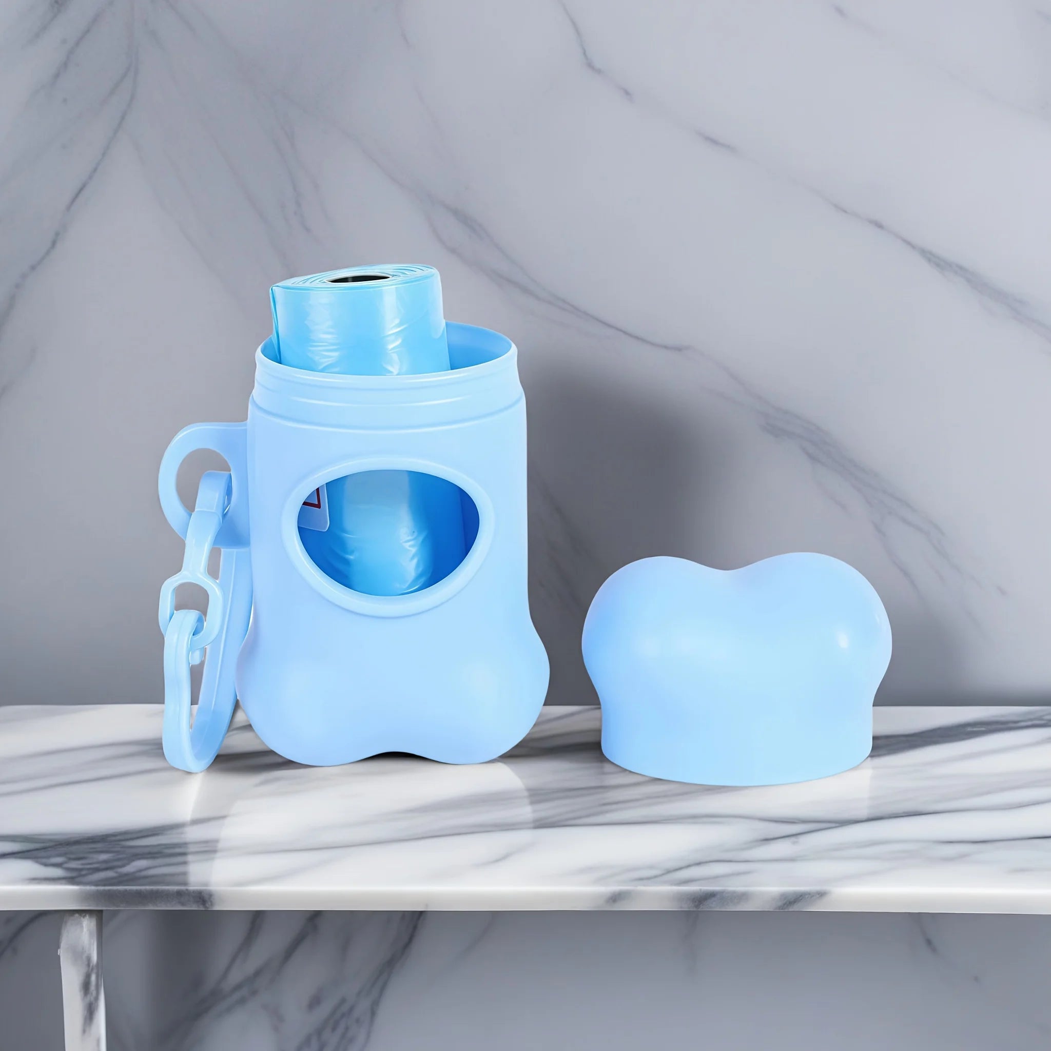 (Bone-Shaped) Dog Poop Bag Holders  Dog Waste Bags. Stylish And Portable, Perfect for Walking,