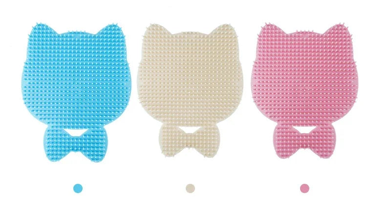 Cat Scratching Board Pet Brush Comb Plastic Scrapy Board Self Service Massage Sticker Remove Floating Hair Brush Pet Supplies