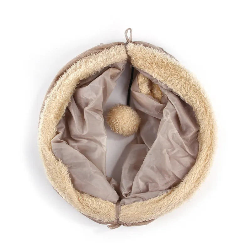 Pet Supplies Cat Tunnel Can Receive Folding Suede Cat Tunnel Cat Toy Drill Bucket. Pet Toys  Cats Toys  Pet Supplies