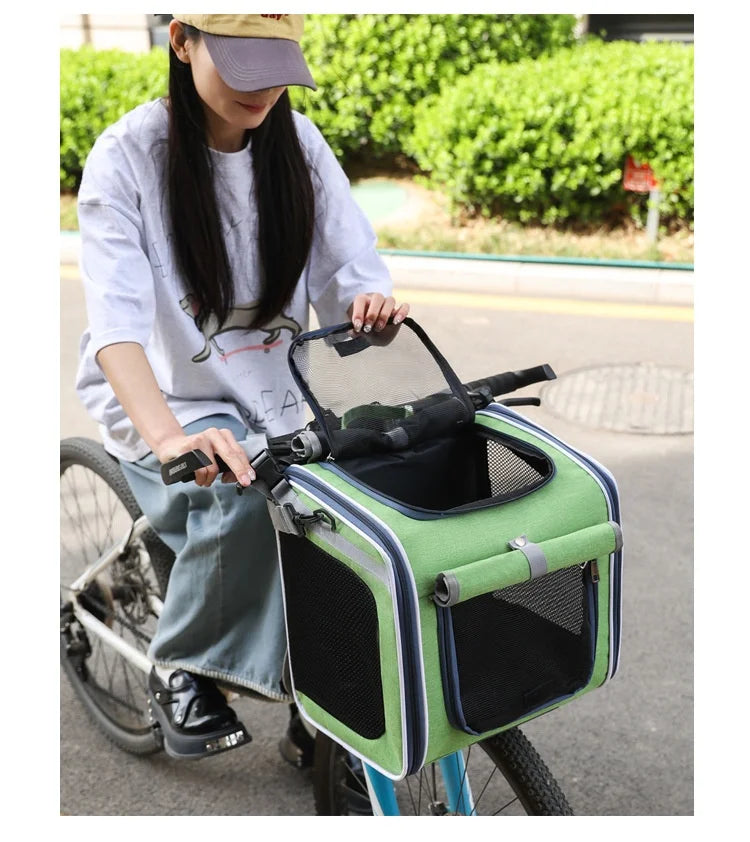 Hot High Quality Pet Bag For Outdoor Use Portable Hand-Held Backpack Nordic Style Bicycle In Car Cat Bag Dog Bag Home Goods