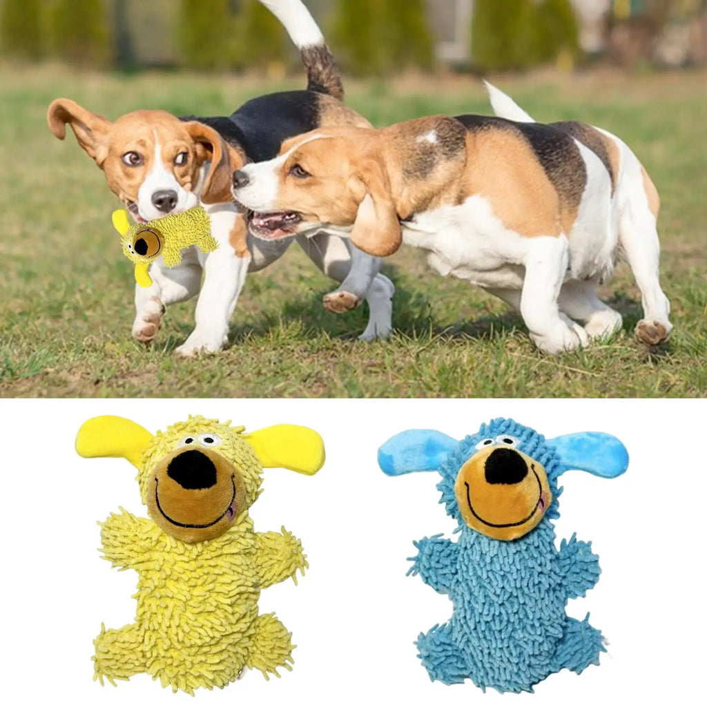Dog Toys Chewers Cartoon Dog Plush Toys Pet Chew Games Pet Supplies Soft Doll For Small Medium Large Breed Indoor Outdoor