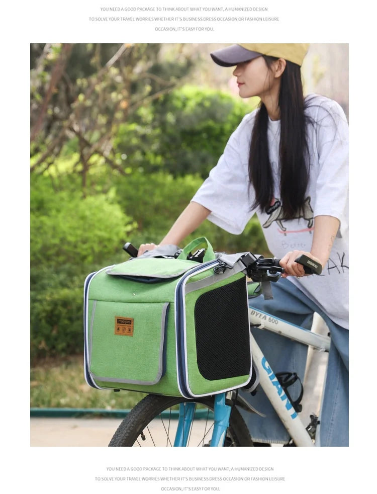 Hot High Quality Pet Bag For Outdoor Use Portable Hand-Held Backpack Nordic Style Bicycle In Car Cat Bag Dog Bag Home Goods