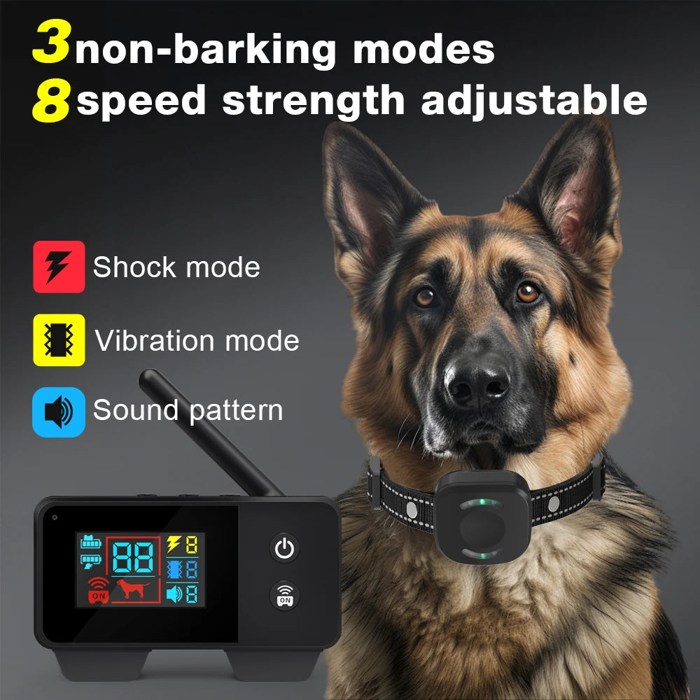 Electronic Pet Fence System 480M GPS Wireless Dog Fence Rechargeable Vibration Shock Sound Remote Control Pet Accessories