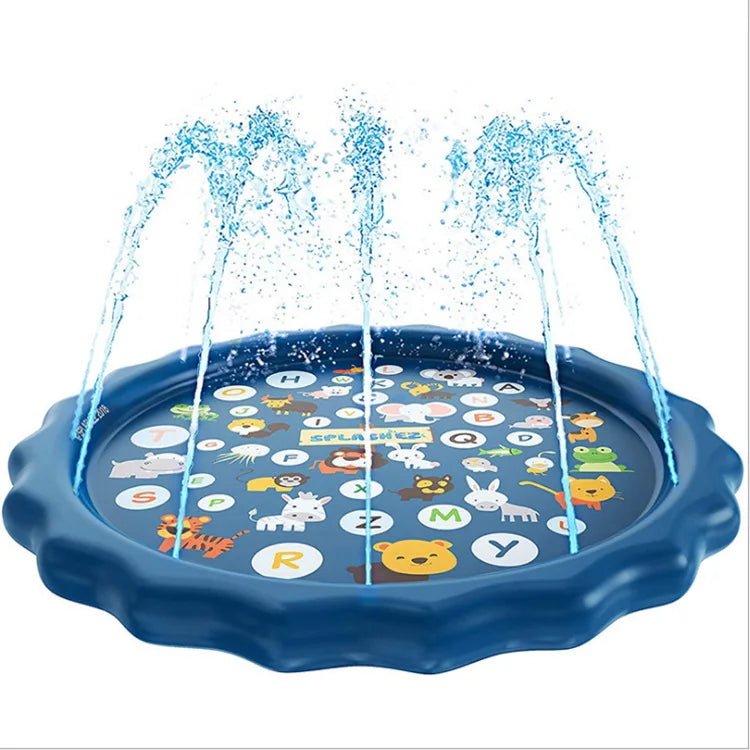 100/170cm Children's Pet Inflatable Water Spray Pad Outdoor Game Dog Interactive Water Spray Toy Outdoor Lawn Water Play Pad