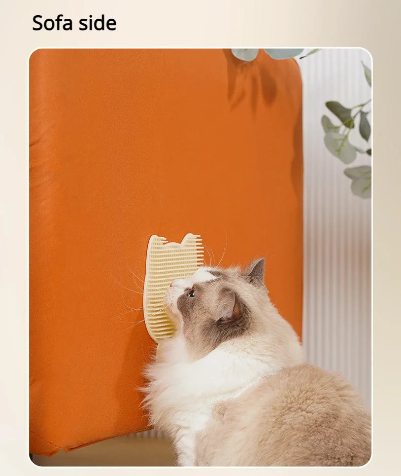 Cat Scratching Board Pet Brush Comb Plastic Scrapy Board Self Service Massage Sticker Remove Floating Hair Brush Pet Supplies