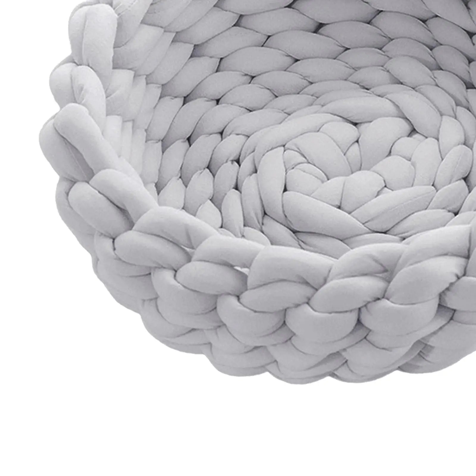 Handwoven Cat Nest Bed Non Slip Durable Round Shape Portable All Seasons Kitten Calming Bed Soft for Pet Supplies Small Dog