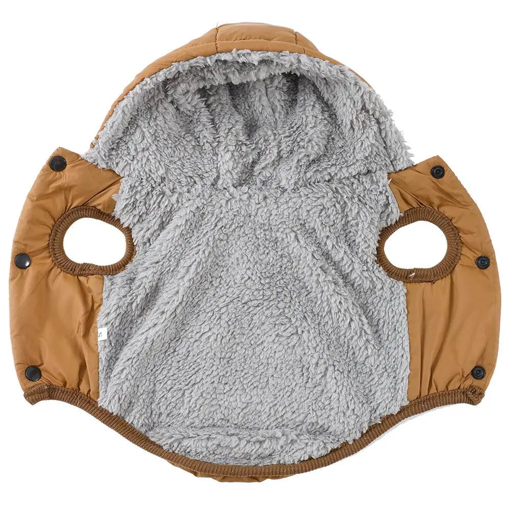 Fleece Warm Pet Clothes For Small Medium Dogs Pet Jacket Thicken Pets Coat For Winter Waterproof Outdoor Puppy Costume Pug Parka