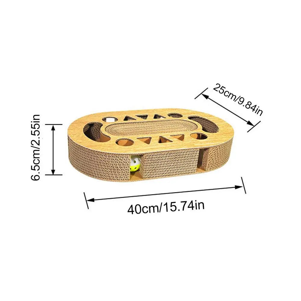 Cat Scratching Board Corrugated Game Box For Indoor Cats Cardboard Scratcher Pad In Double-Sided Design For Relieves Boredom
