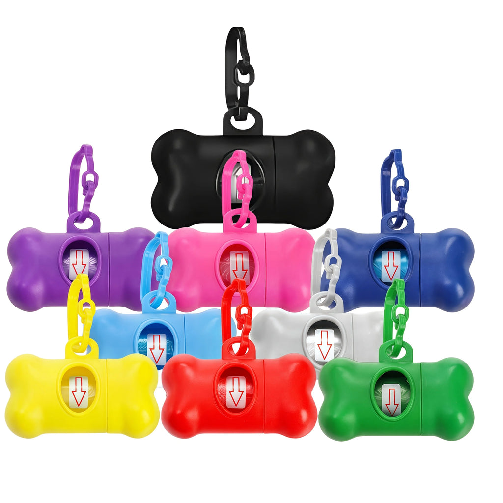 (Bone-Shaped) Dog Poop Bag Holders  Dog Waste Bags. Stylish And Portable, Perfect for Walking,