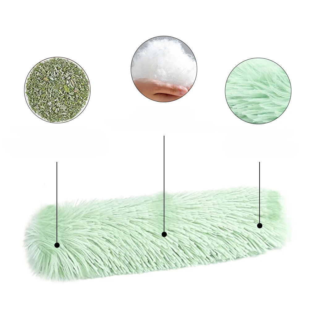 Catnip Toy Cats Product For Pets Cute Cat Toys For Kitten Teeth Grinding Cat Plush Toy Thumb Pillow Pet Accessories