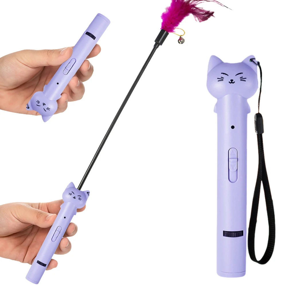 Cat Toys Mini Pointer Green Red Blue Light Dogs Pet Laser  Interactive Chase Pen Tease Cat Laser Light Training Flashlight