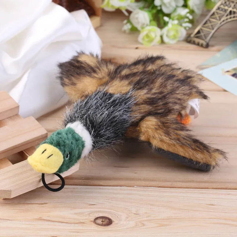 Dog Toys Stuffed Duck Squeaking Pet Toy Cute Plush Puzzle Interactive Toy For Dog Cat Chew Squeaky Pet Molar Toy