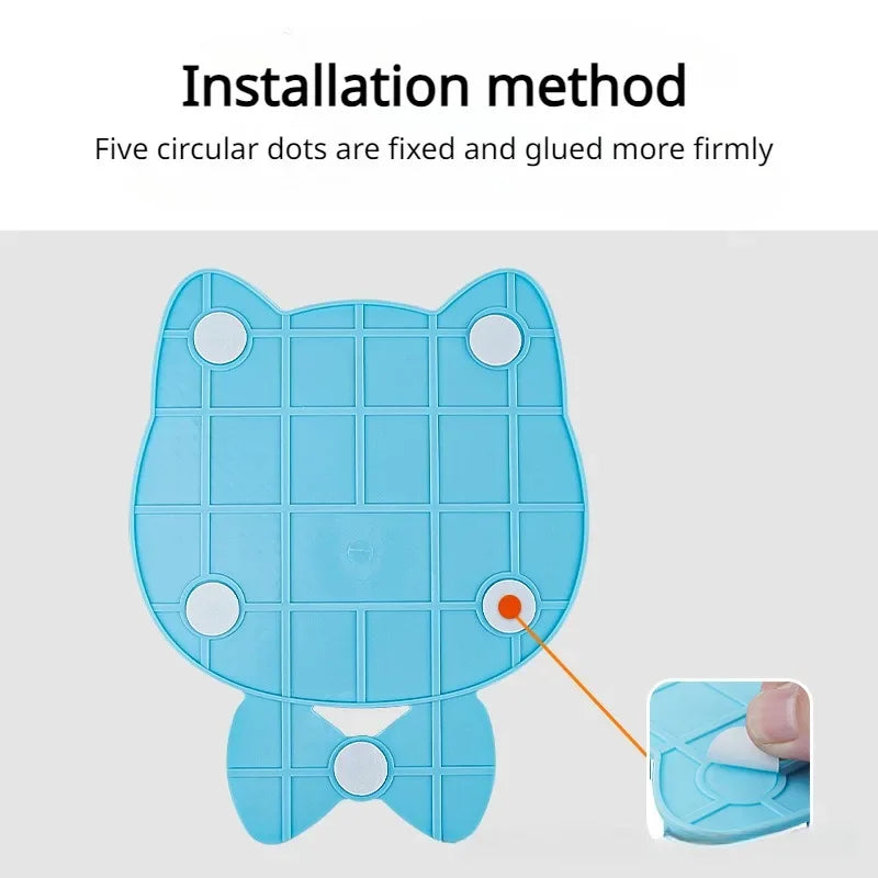 Cat Scratching Board Pet Brush Comb Plastic Scrapy Board Self Service Massage Sticker Remove Floating Hair Brush Pet Supplies