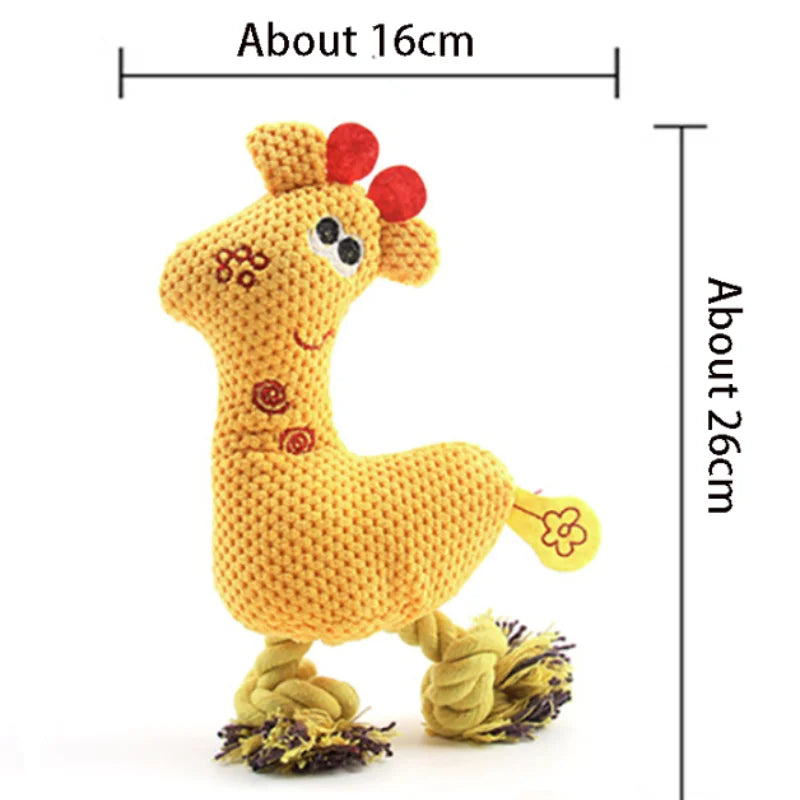 Dogs Plush Toys Indoor Interactive Play Products Pet Chewy Resistant Teeth Grinding Supplies Puppy Kitten Fleece Squeak Toy