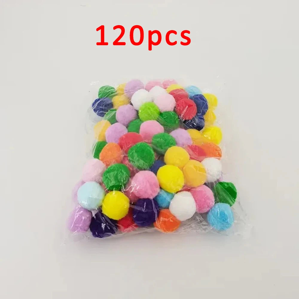 pet Toys Launch Training Interactive Shooter Gun Teaser Plush Ball Pet Creative Games Stretch Mini Pompoms Kittens Supplies