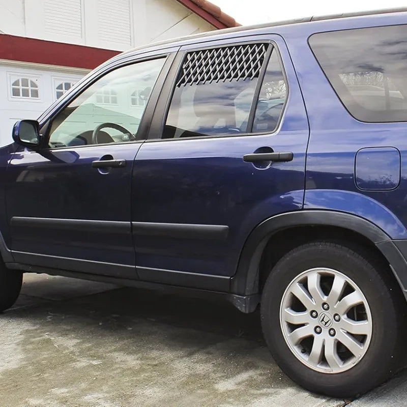 Car Window Pet Gate Pet Dog Puppy Ventilation Grill Safe Guard for Pet Travel Car Window Protection Mesh for Cars, Trucks & SUVs