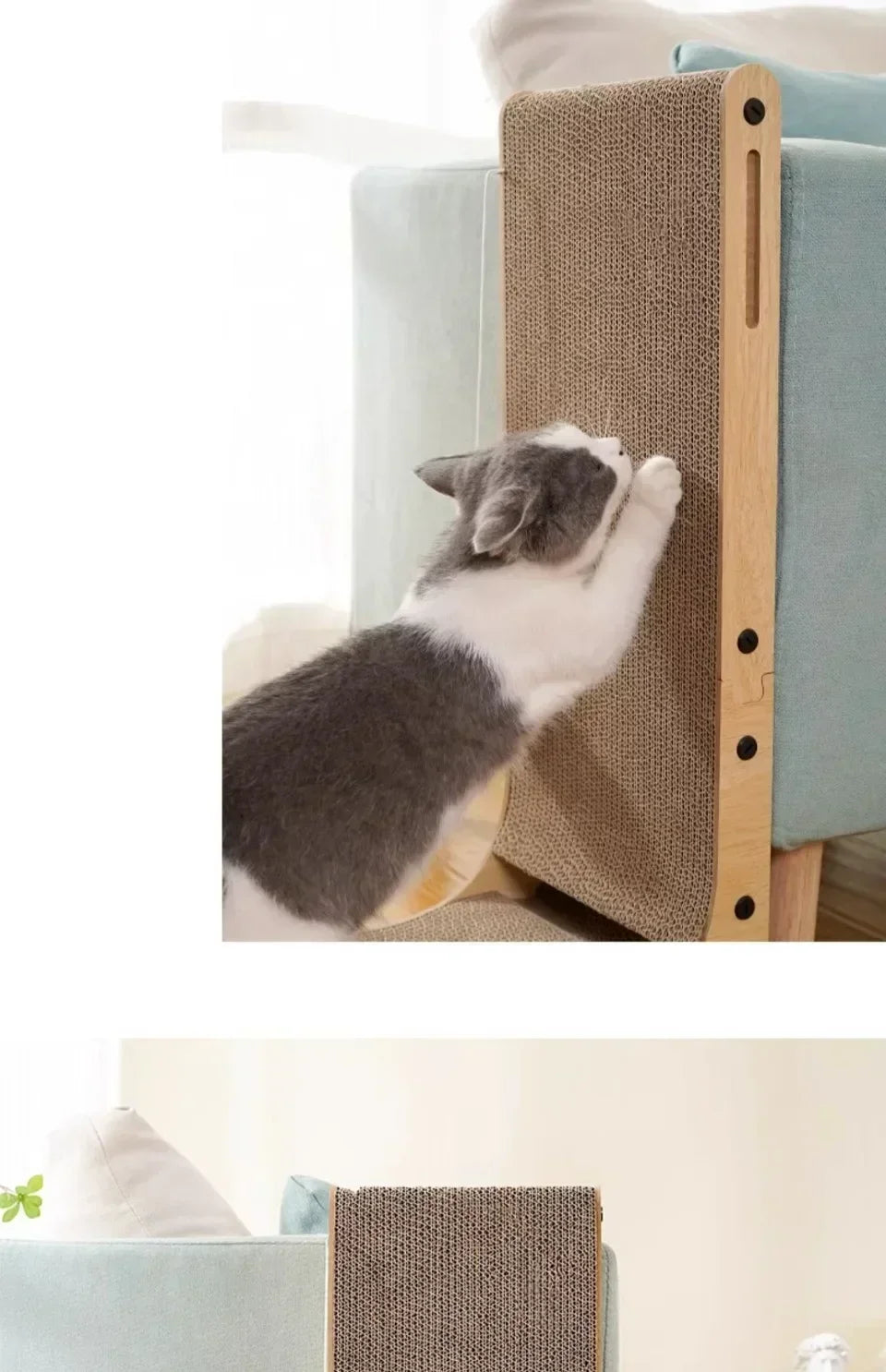 Cat Scratching Board Cat Toys  Wooden  Wear-resistant  and Scratch-resistant Post Cat Furniture Training Grinding Claw Toys Sofa