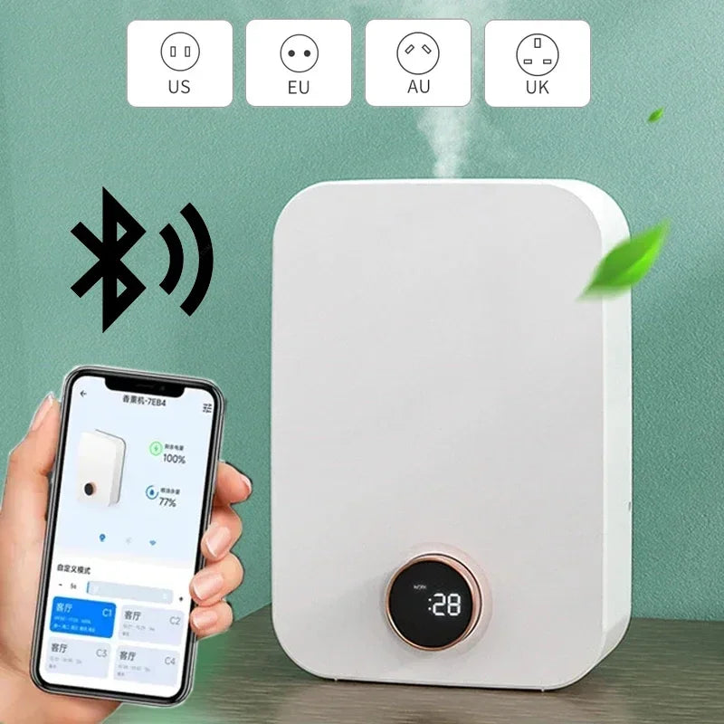 Electric Sprayer Essential Oil Diffuser Fragrance Air Freshener Scent Machine 150ML Smart Control Aroma Diffuser Home Appliance