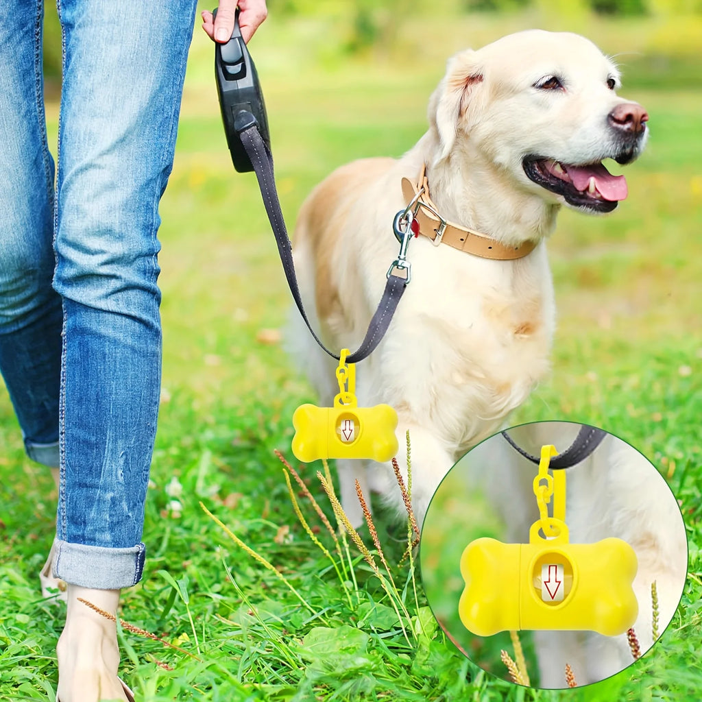 (Bone-Shaped) Dog Poop Bag Holders  Dog Waste Bags. Stylish And Portable, Perfect for Walking,