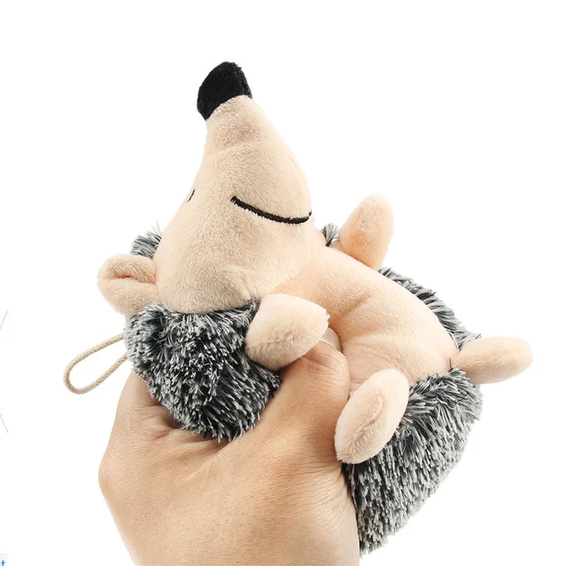 Hot-selling pet sound toys hedgehog, dog relief gnawing plush hedgehog toy products Hot-selling pet sound toys hedgehog
