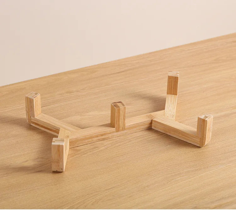 Ceramic Pet Bowl Dish With Wood Stand No Spill Pet Ceramic Double Bowl For Dog Cat Food Water Feeder Cats Small Dogs Pet bowl