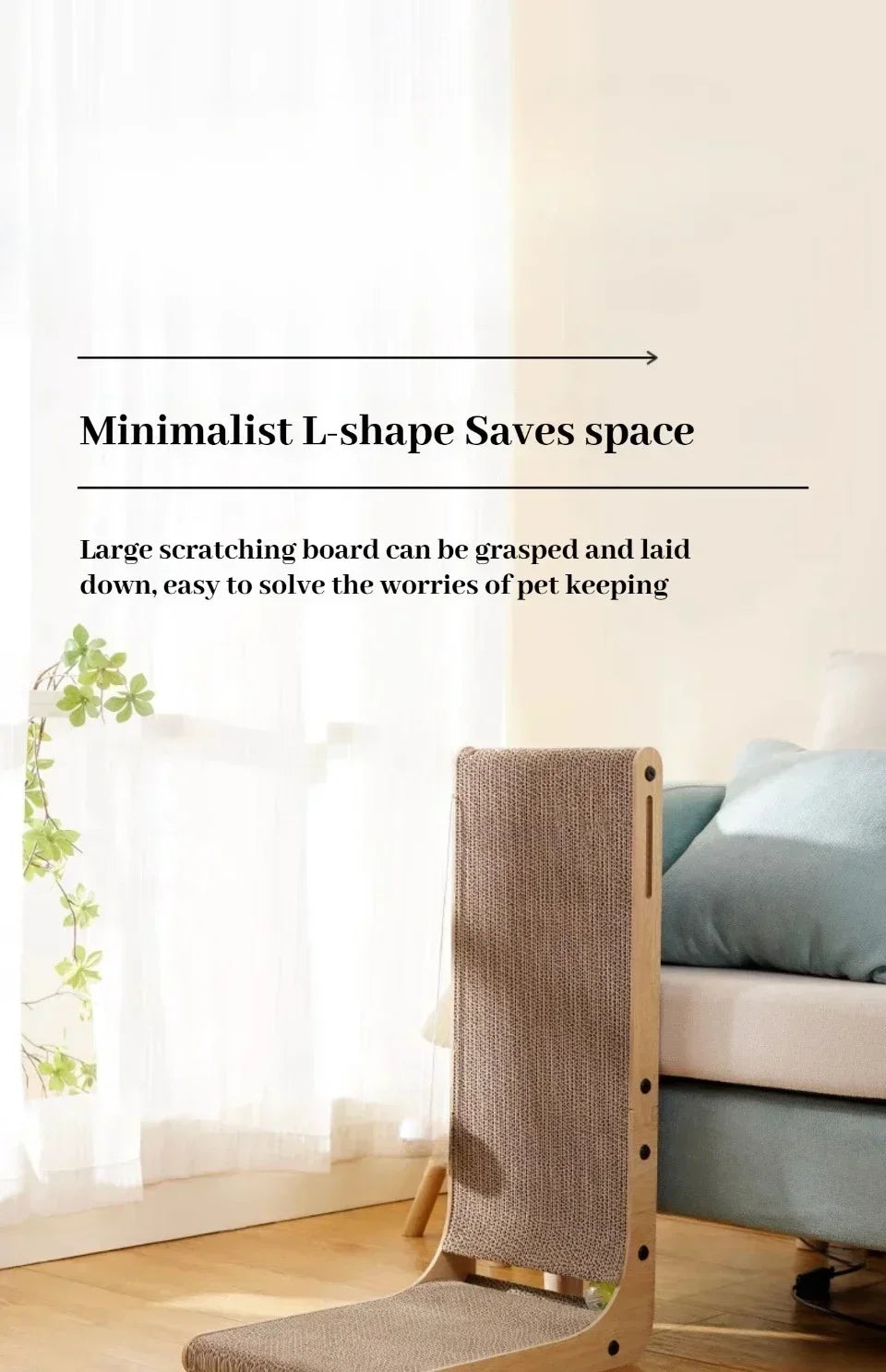 Cat Scratching Board Cat Toys  Wooden  Wear-resistant  and Scratch-resistant Post Cat Furniture Training Grinding Claw Toys Sofa