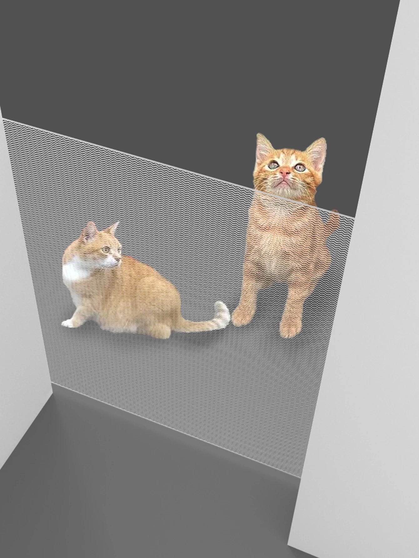 2025 Hot Retractable Pet Gate - Anti-Escape Reinforced Mesh, No-Drill Safety Barrier for Puppies/Kittens, Stairs/Hallway/Balcony