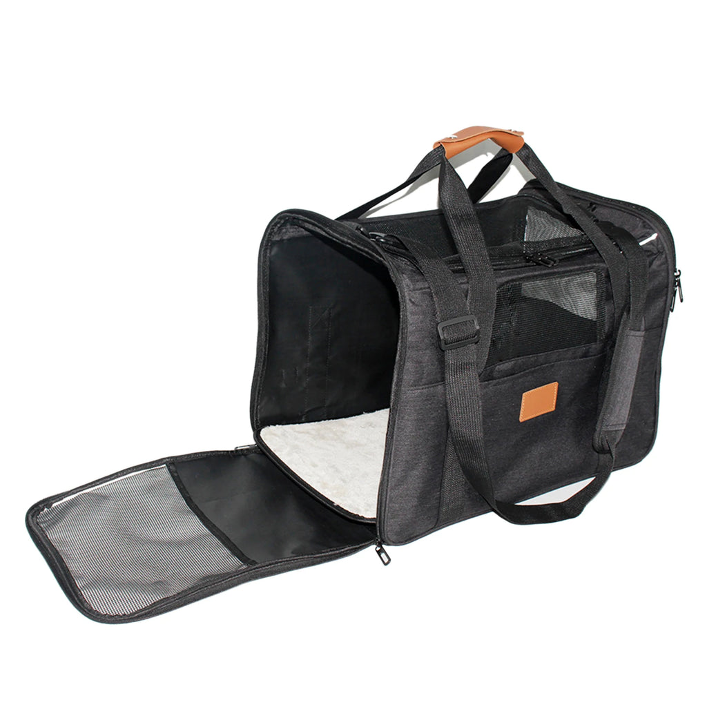 Cat Carrier Bag Breathable Foldable Pets Carriers for Dogs and Cats with Shoulder Strap Hands-Free Pets Carrying Bag for Cars