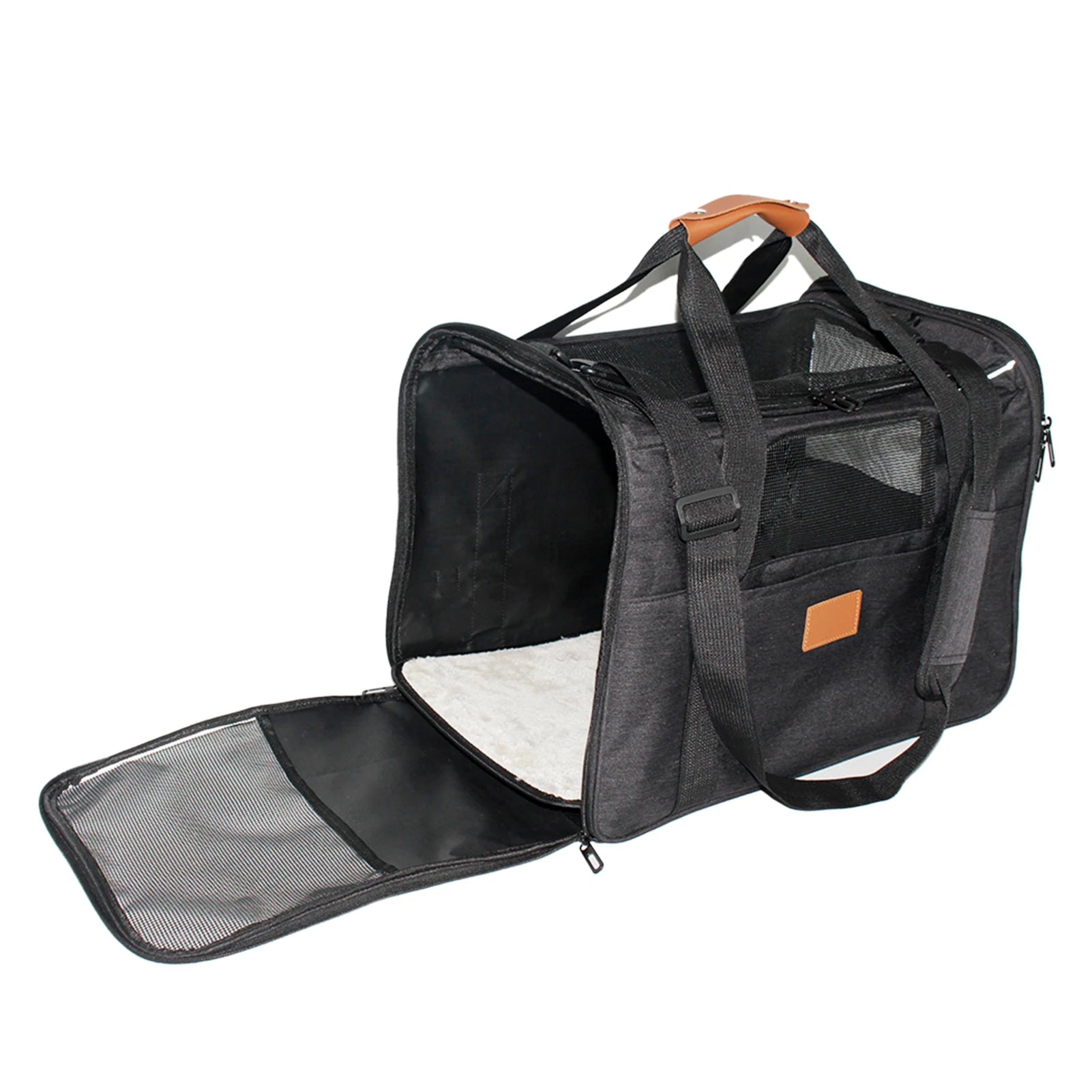 Cat Carrier Bag Breathable Foldable Pets Carriers for Dogs and Cats with Shoulder Strap Hands-Free Pets Carrying Bag for Cars