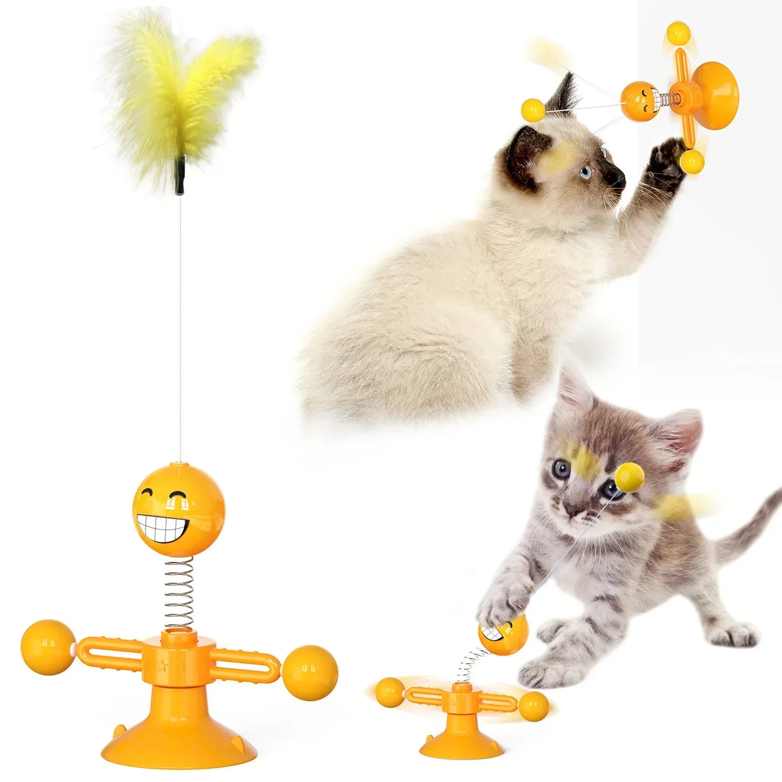 Funny Pet Products for Dropshipping, Interactive Balance Car Cat Chasing Toy With Catnip, Tumbler Swing Toys for Cats Kitten