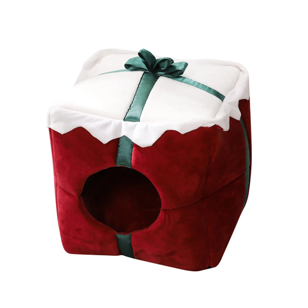 Cats Bed Warm Accessories Christmas Pet Supplies for Winter Dog Mat Products House Houses Habitats Things Goods Accessory Basket