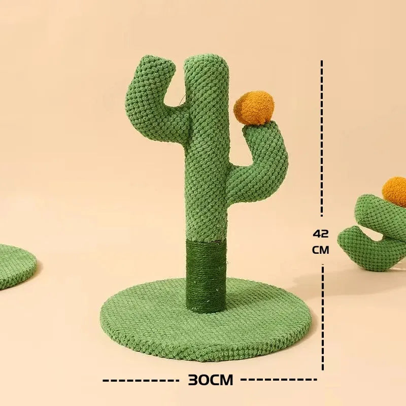 Cactus Cat Scratching Posts Sisal Rope Cat Scratcher Cactus for Young and Adult Cats Interactive Toy Play for Grinding Claws