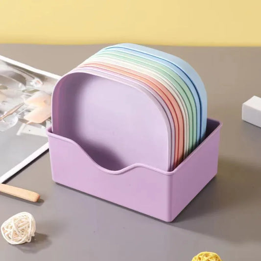 10pcs/Set Spit Bone Dish Household Food Grade Plastic Spit Bone Dish Dining Table Garbage Plate  Party Snack Dinner Dishes