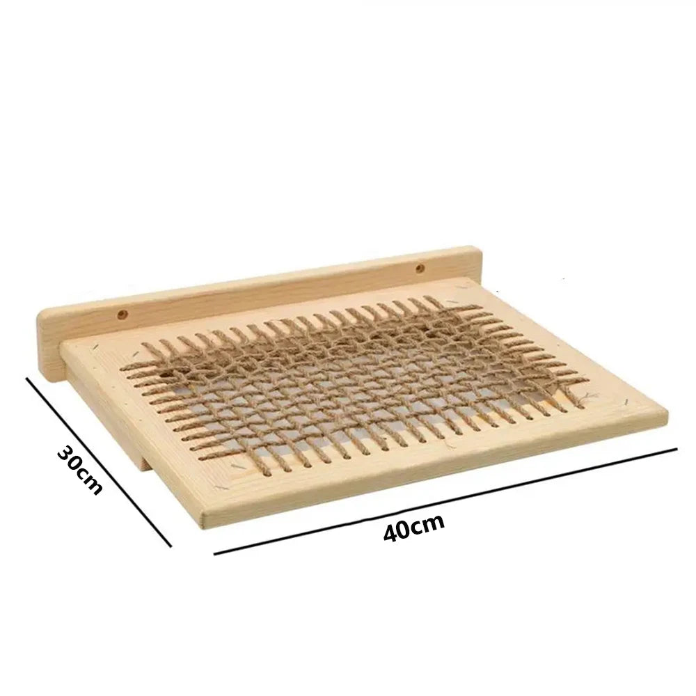 Circular Wooden Cat Wall Shelves Cat Play Furniture Sturdy Build Provide a Cozy and Trendy Spot for Cats to Lounge and Explore